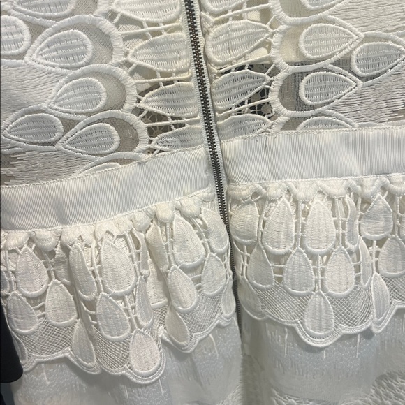 Self-Portrait Cream Lace Mini Dress - Picture 3 of 6